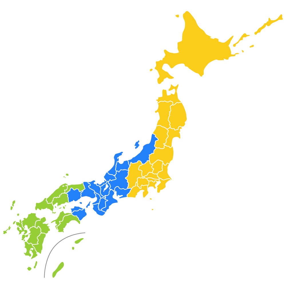 日本地図の画像